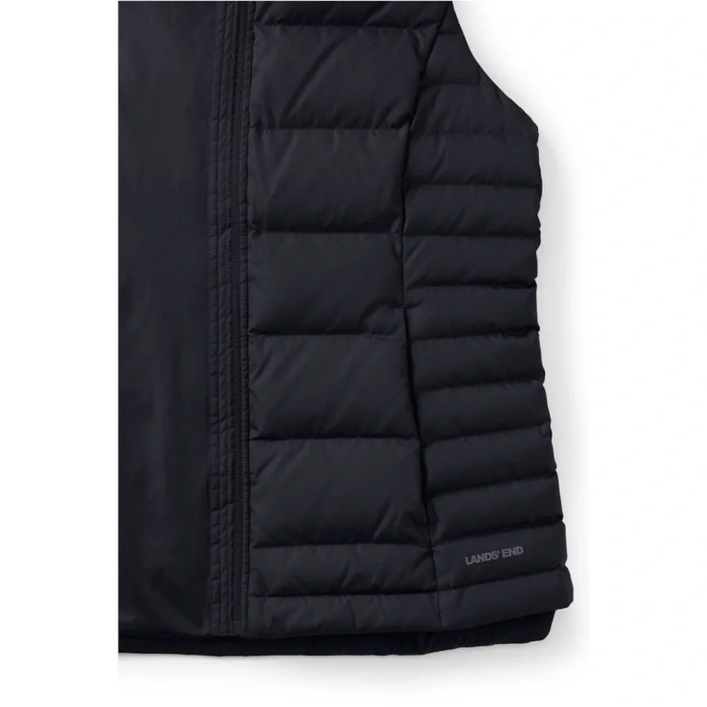 Lands' End Black Puffer Vest NWT - Picture 7 of 9